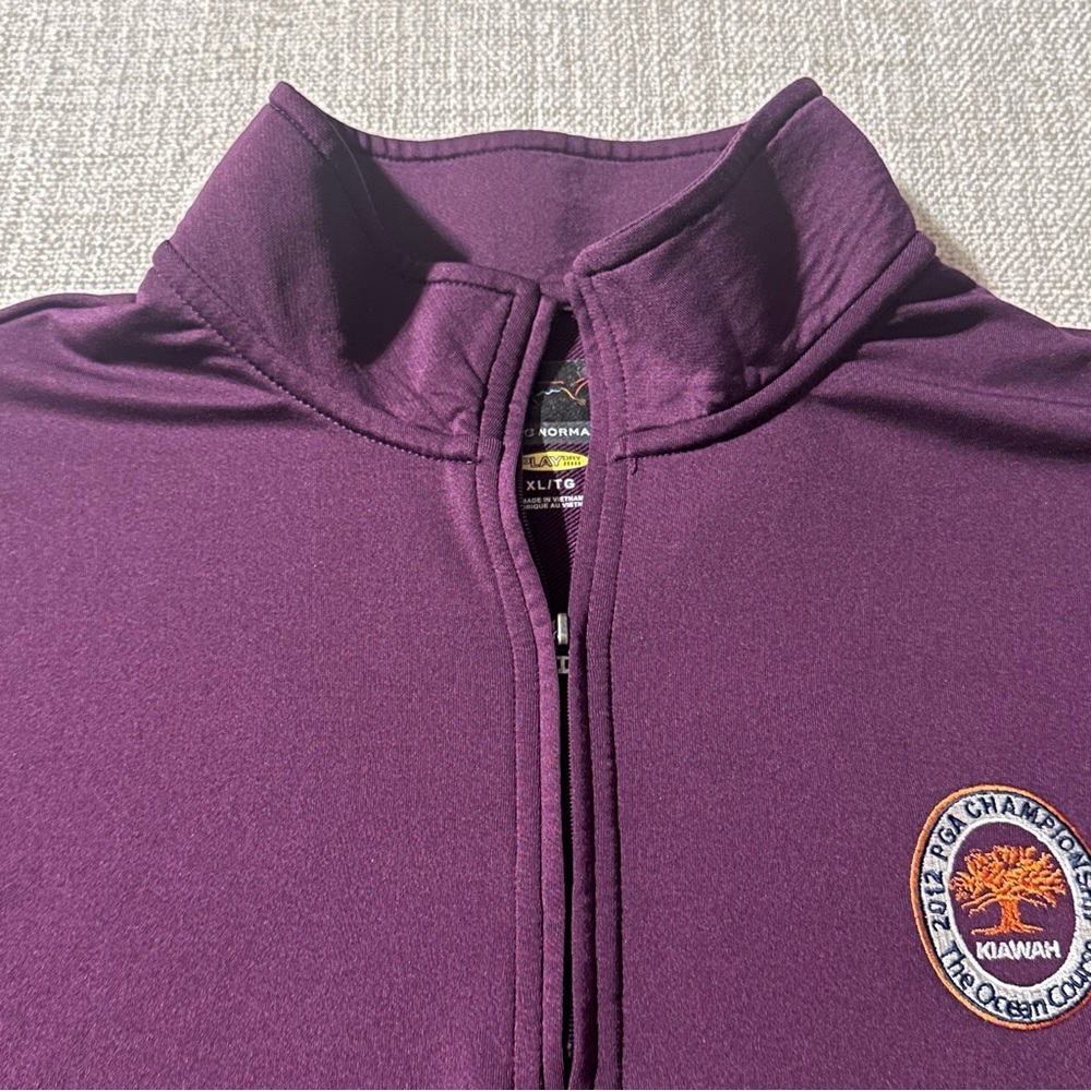 GREG NORMAN 2012 PGA Championship Quarter Zip Oceans Course Kiawah Golf Men XL - Picture 2 of 14